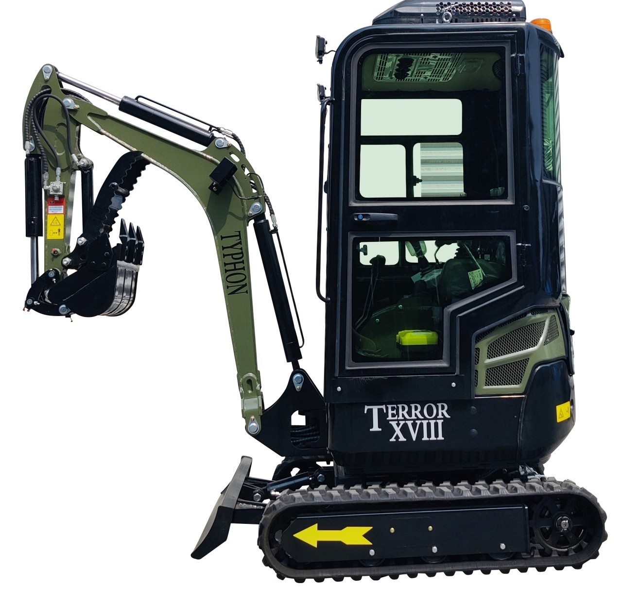 TYPHON Terror XVIII Prestige 2 Ton Mini Excavator AC/Heater cabin 13 Attachments