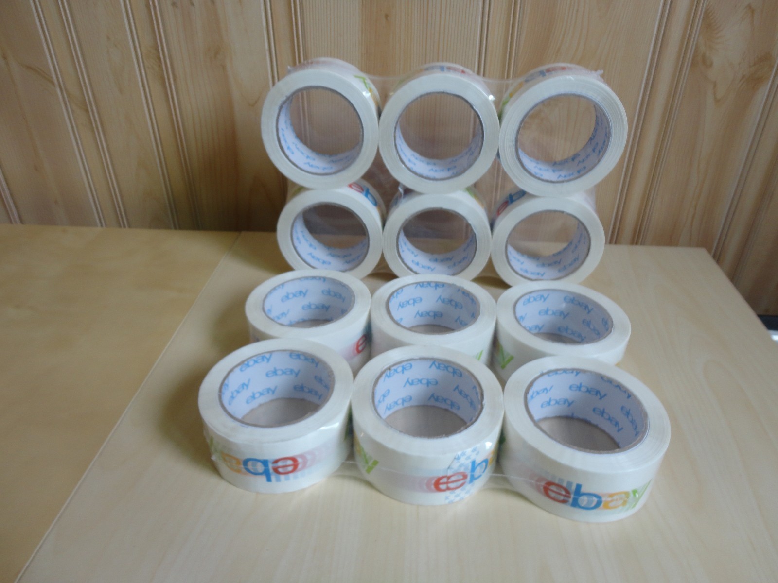 Lot of Rolls eBay Branded BOPP Packaging Tape 75 yards per roll NEW!