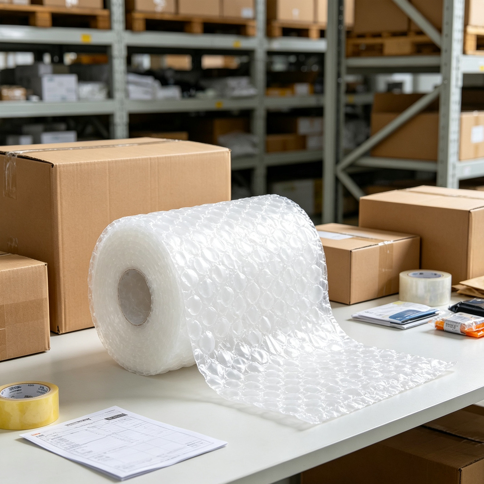 984ft x 16″ Air Cushion Machine Film Bubble Pillow Packaging Padding Roll 2 Pack