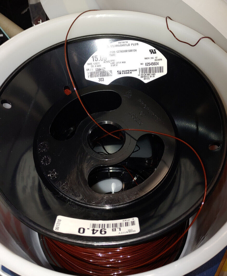 AWG15 Heavy Ultra Shield Plus Inverter Duty Copper Magnet Wire 200°C 3lb or less