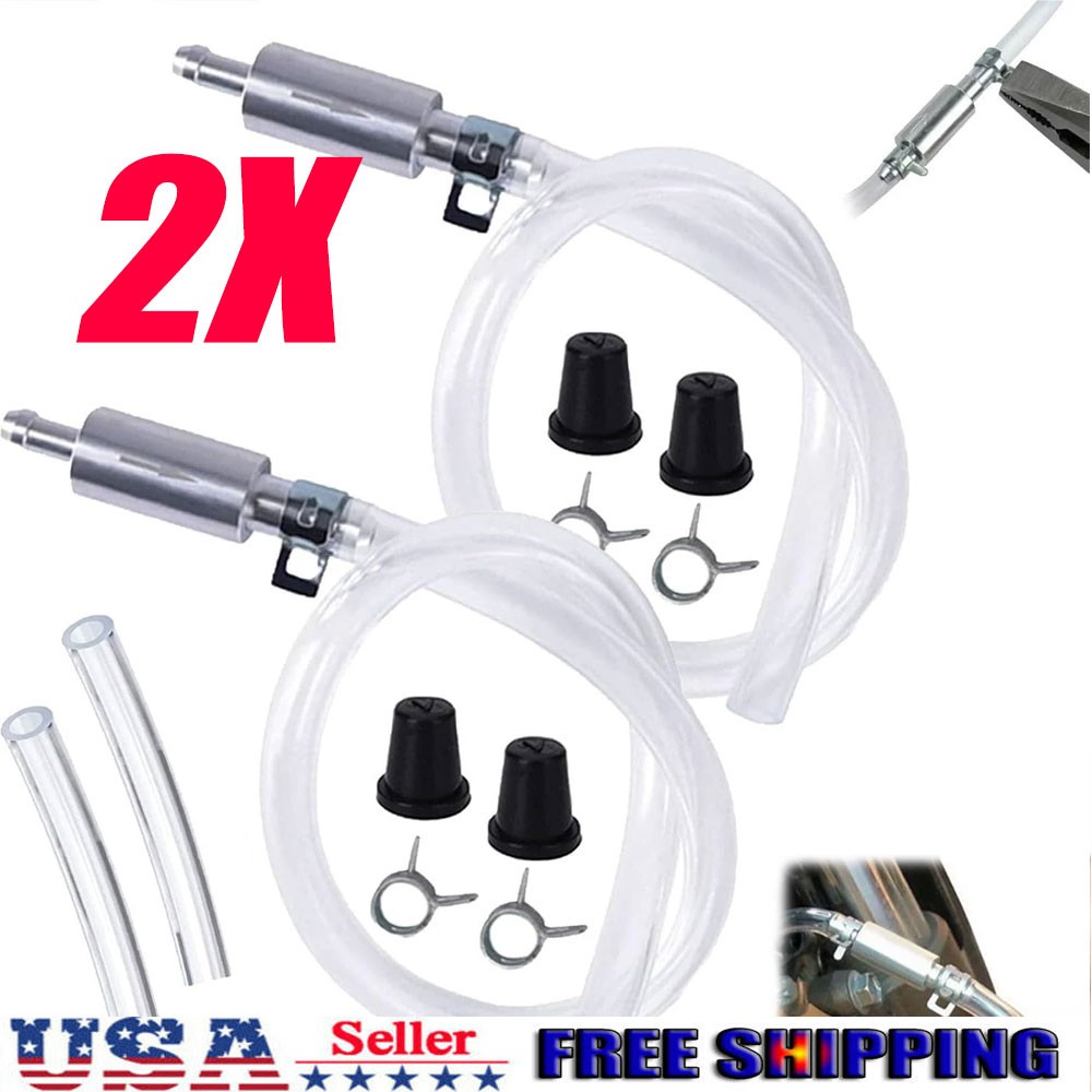 2PCS Brake Bleeder Hose One Way Check Valve Tube Bleeding Tool for Car Motorcyle