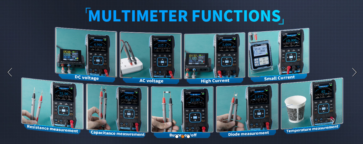 2C53T Handheld 3-in-1 Oscilloscope 50MHz 250MS/s w/ Multimeter DDS Generator