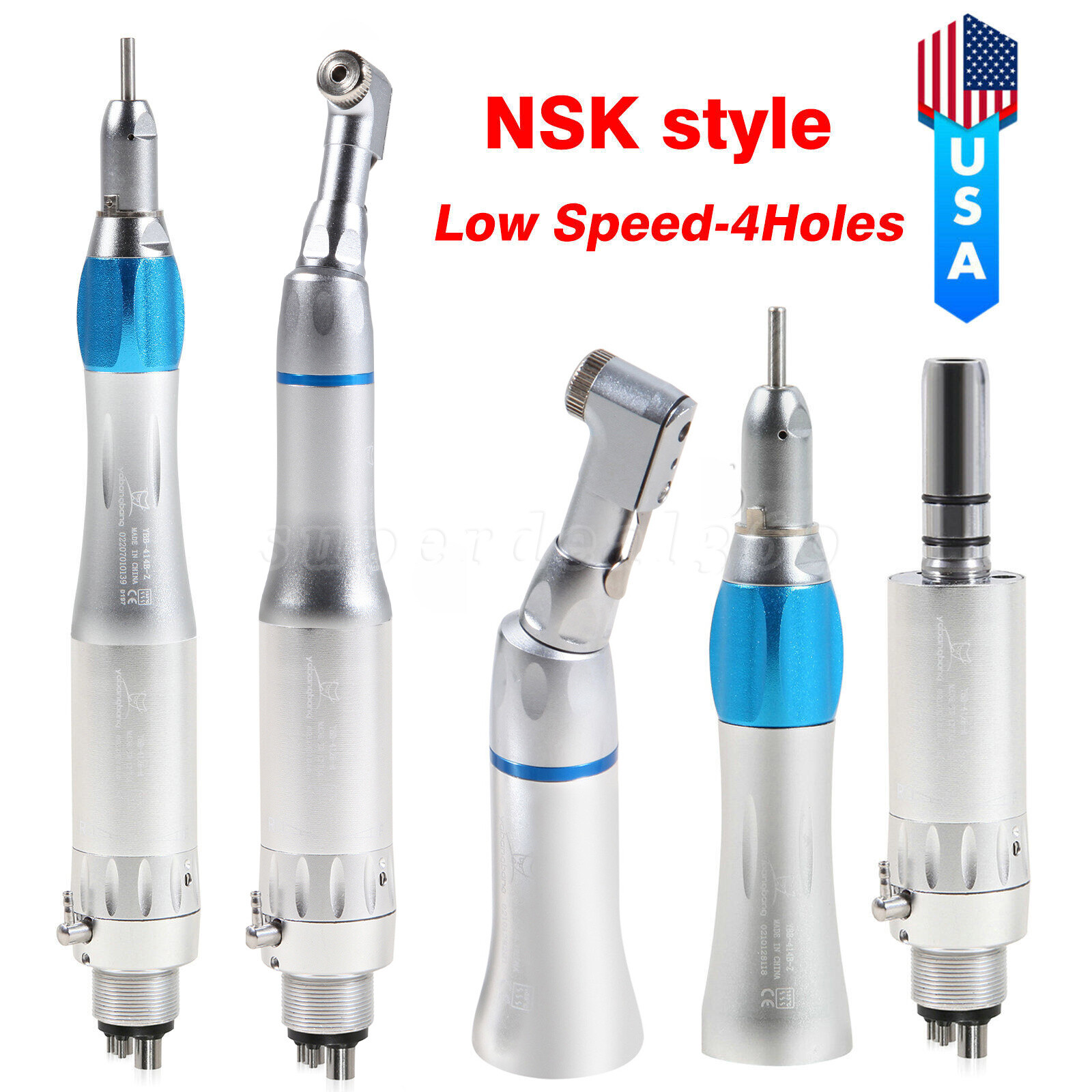 NSK S Dental Low Speed Handpiece Contra Angle Straight Air Motor Micromotor st