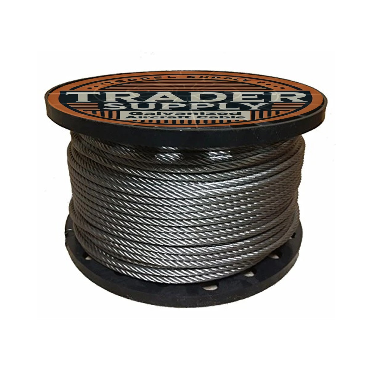Galvanized Wire Rope Cable 1/4″, 7×19 in 100, 200, 250, 300, 400 Ft