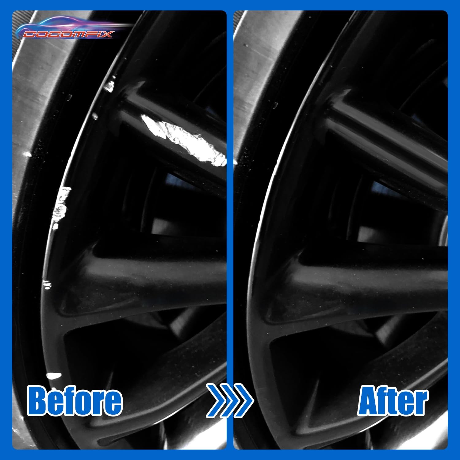 Gloss Black Rim Touch Up Paint Wheel Repair Paint Quick And Easy Touch Up Paint