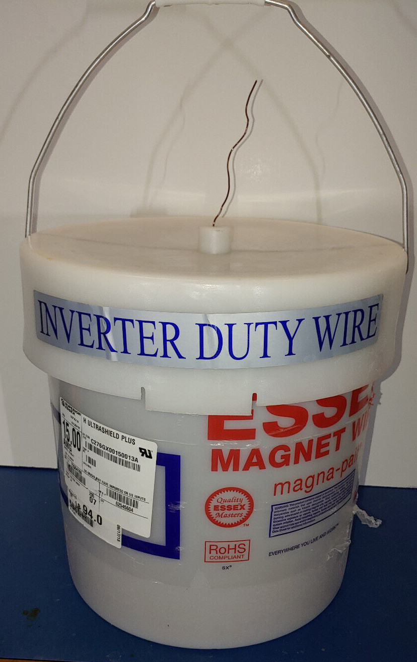 AWG15 Heavy Ultra Shield Plus Inverter Duty Copper Magnet Wire 200°C 3lb or less