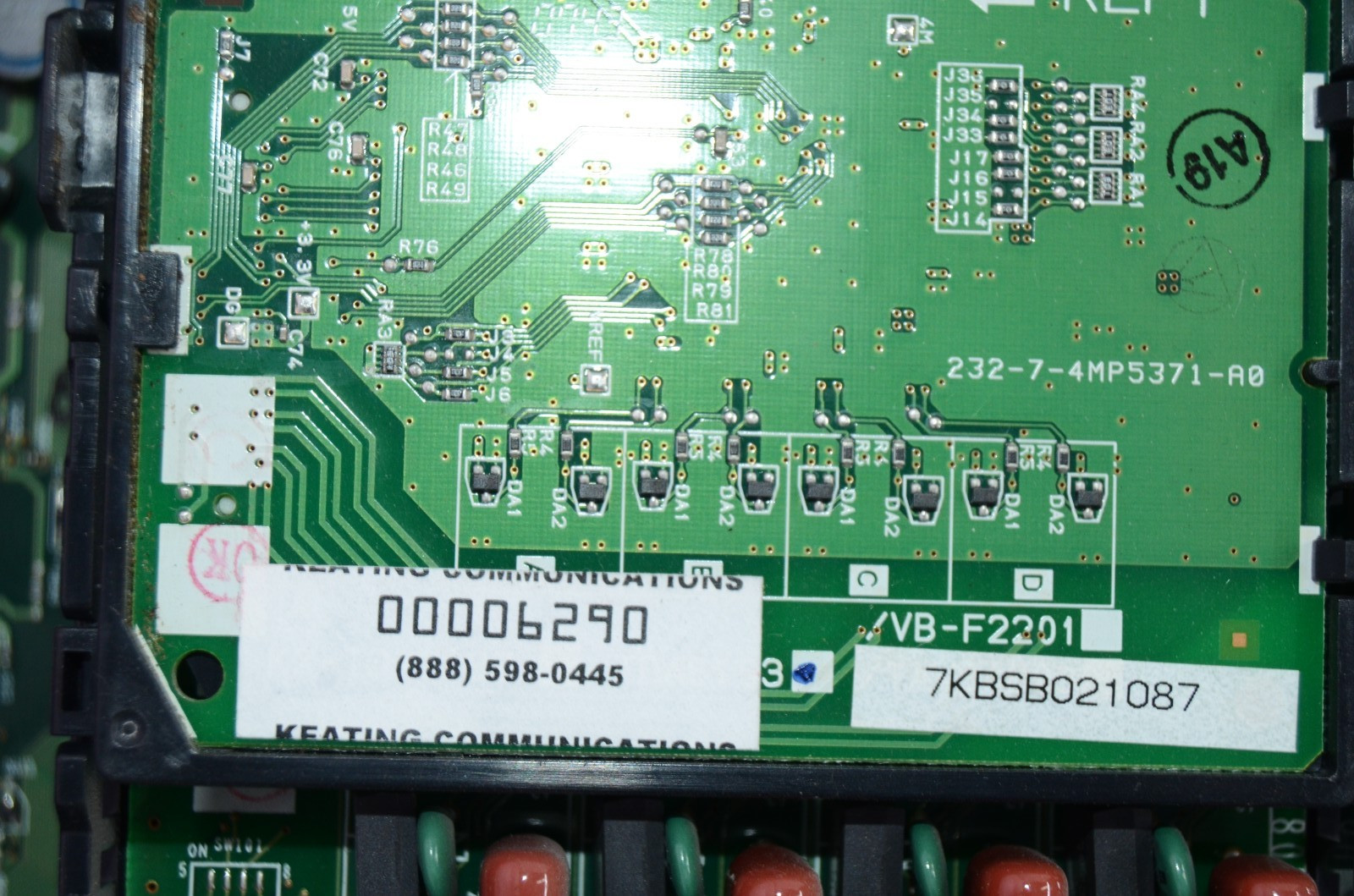 Panasonic TDA50 Hybrid IP-PBX Control Unit As Is T5
