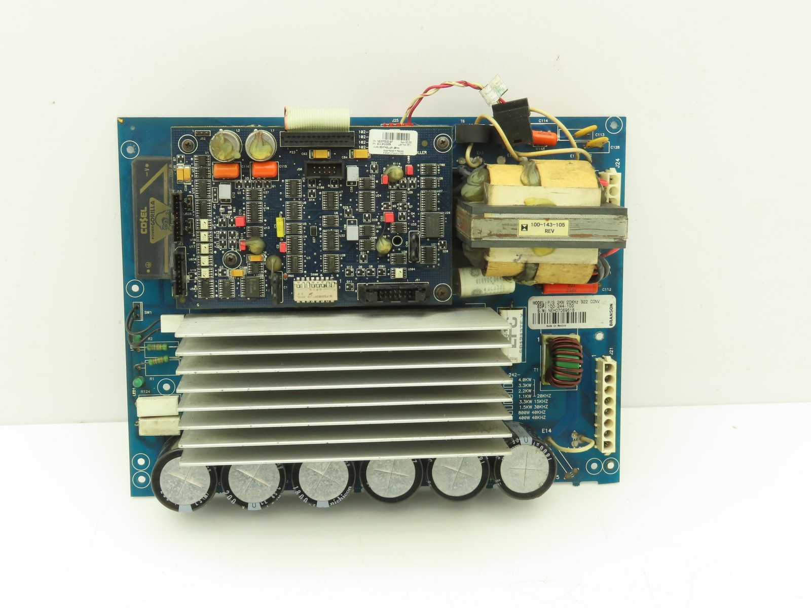 Branson Ultrasonics 100-244-100 2KW 922 Driver Board Converter Circuit Board