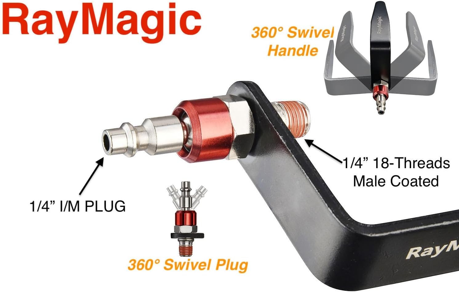 RayMagic Steel Pneumatic Tool Rafter Hook Hanger, Lightweight, Durable,Reusable