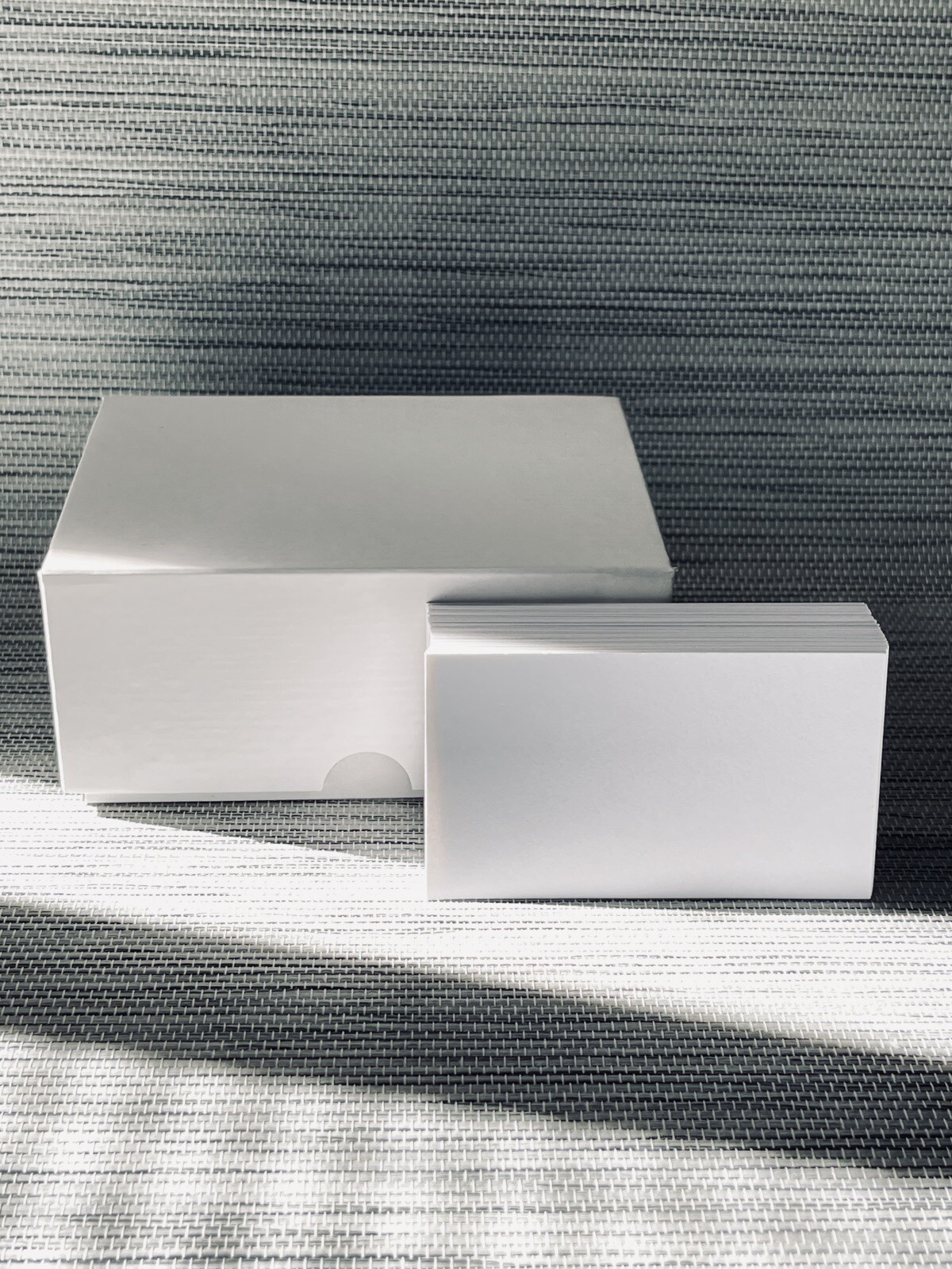 100 Pcs Blank White Business Cards 2×3.5 in Thick Cardstock 100# 270gsm