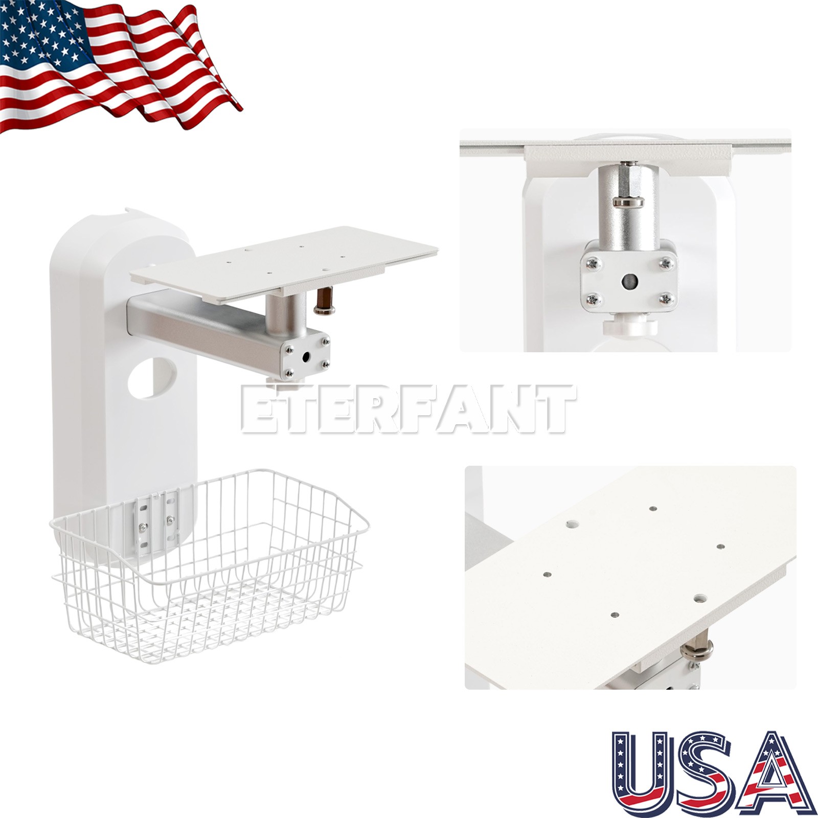 Wall Mount Bracket/Adjustable Mobile Rolling Cart Used for Patient Monitor US