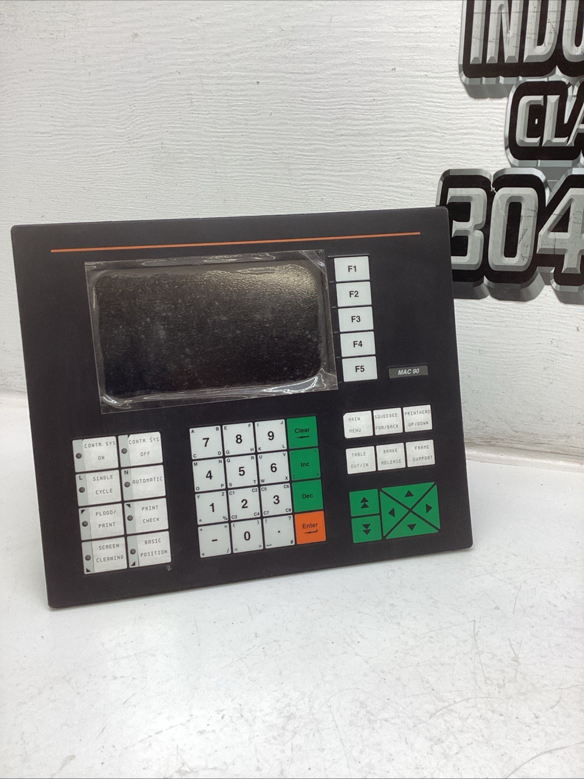 G&L Beijer Electronics MAC 90 Type 00950B P/N 9803-116 24VDC Operator Panel