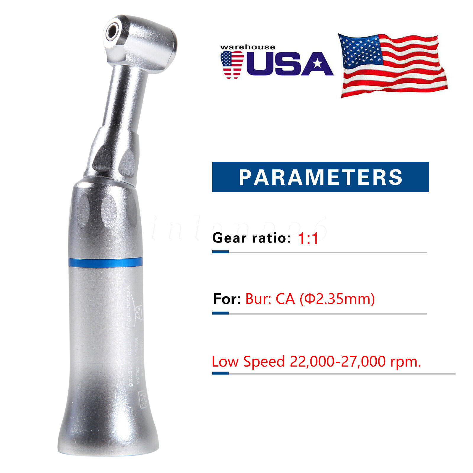 10* BURR Dental Fast High Speed Handpiece Push Turbine 4 Holes Fit NSK Pana Max