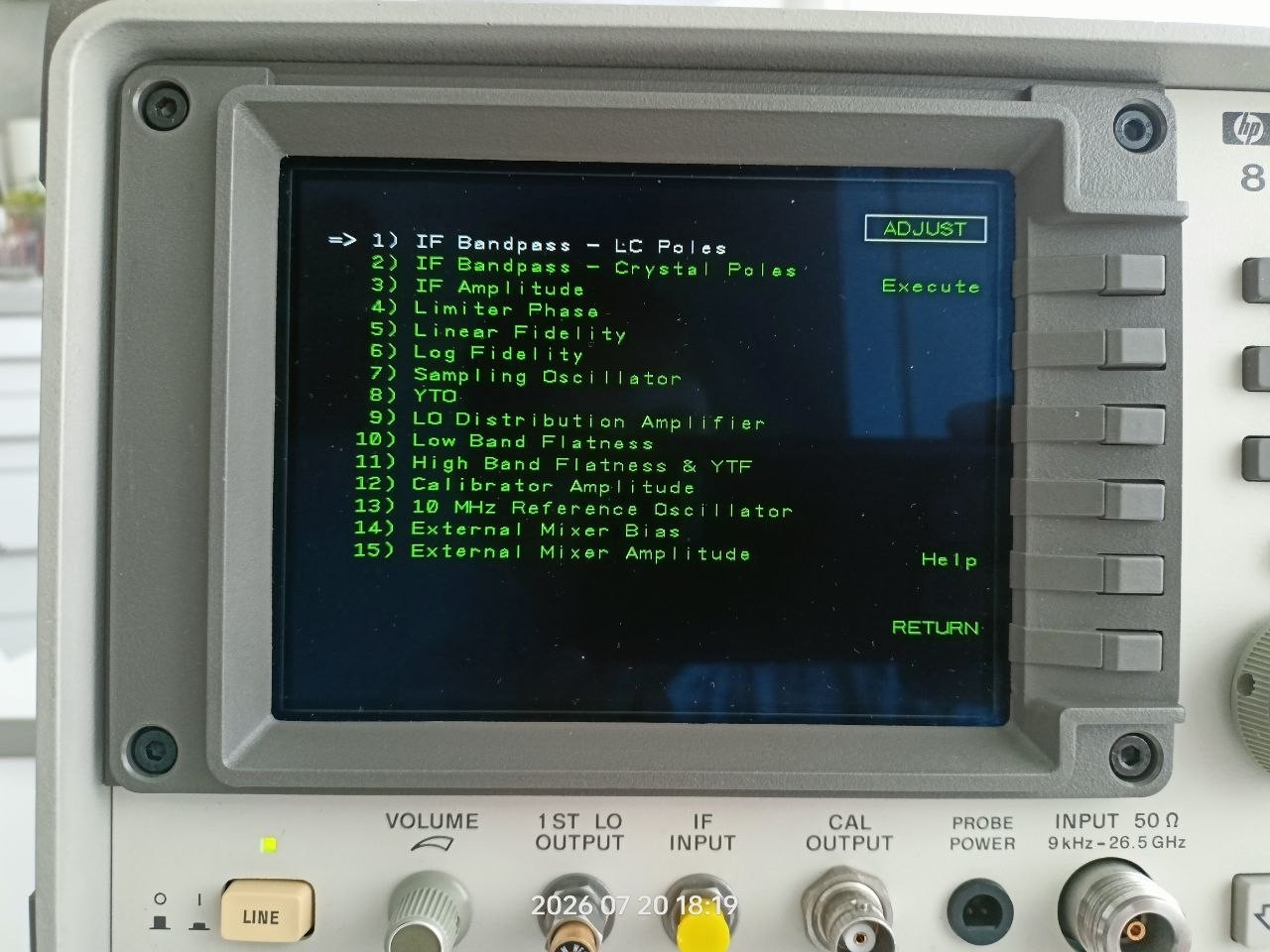 HP Agilent 85629B Test and Adjustment Module