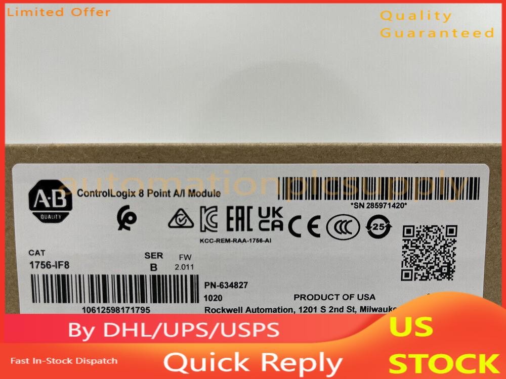 nEW IN BOX Allen-Bredley 1756-IF8 Ser A ControlLogix 8 Point A/I Module 1756IF8