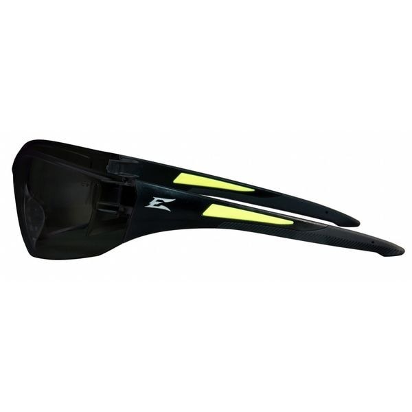 Edge Eyewear Sd116-G2 Delano G2, Safety Glasses, Anti-Scratch, Gray Lens, Black