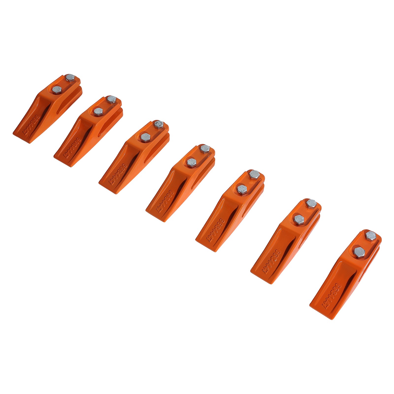 Uimoso 7 Pack Bucket Teeth 7.34″ with Pins Excavator Backhoe Bucket Tooth Kit