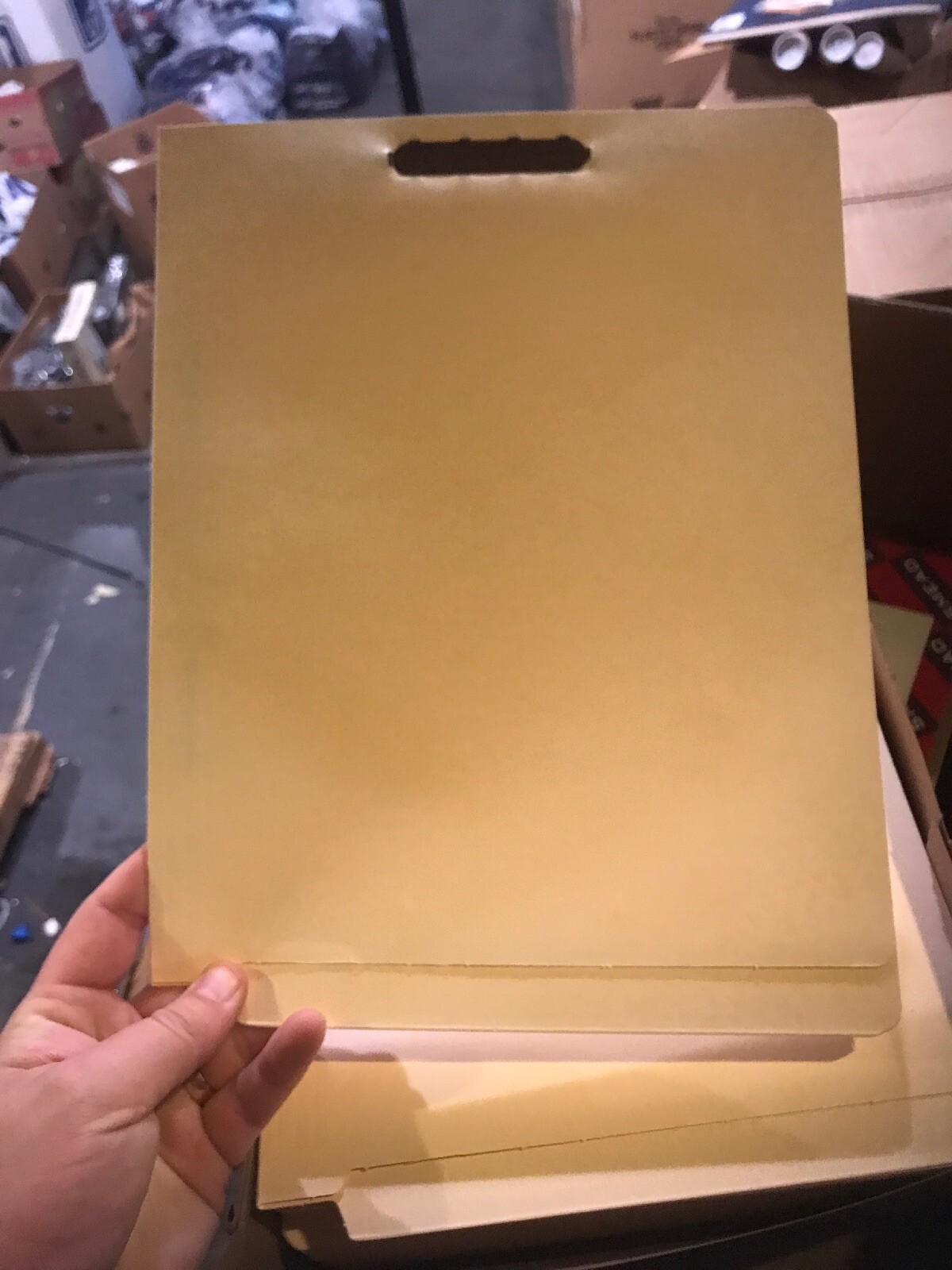 Lot Of 50 Smead Medical End Tab Folder Fastener 3 Locations 8.50″X11″ Manila