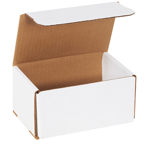 1-300 CHOOSE QUANTITY 6x4x3 Corrugated White Mailers Packing Boxes 6″ x 4″ x 3″