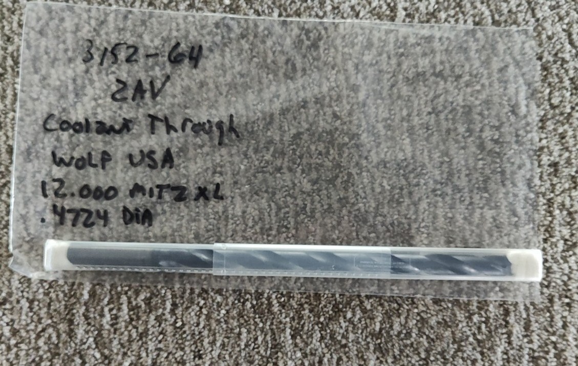 COOLANT THROUGH WOLF USA 12.000 MITZ XL .4724 DIAMETER