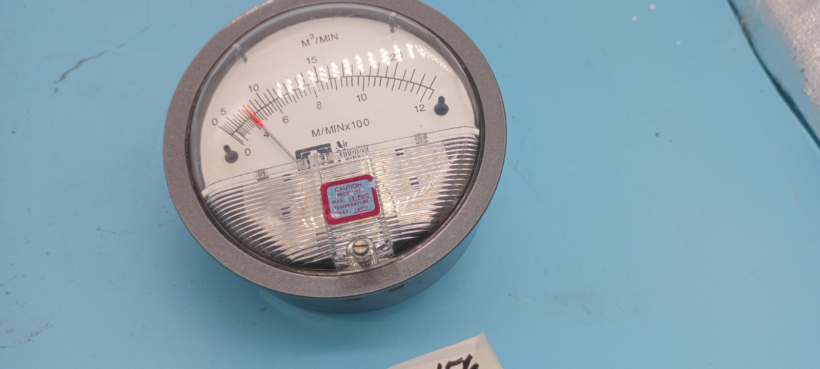 DYWER/ AIR MONITOR CORPORATION M-1419 Magnehelic GAGE 0-12 M3/MN , M/MINXX100