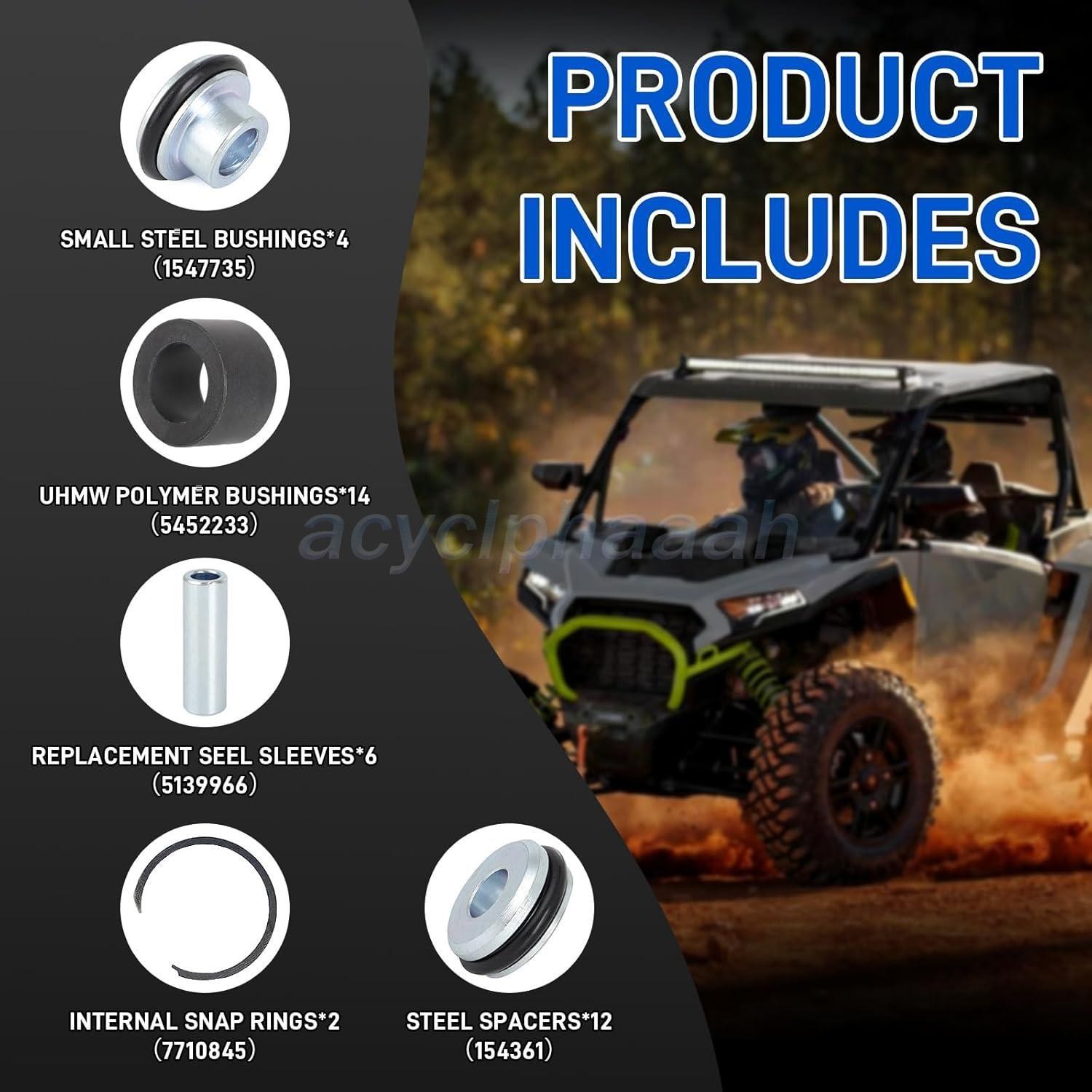 UHMW For Polaris RZR XP XP 4 1000 A-Arm Bushing Kit Upgrade Extreme Duty 5452233