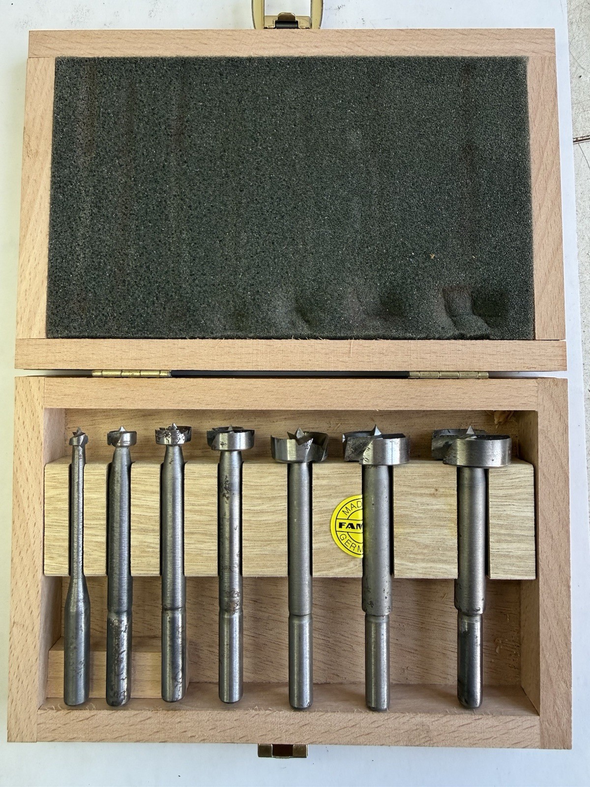 FAMAG SUPER FORSTNER BITS FB61498 Made In Germany Used