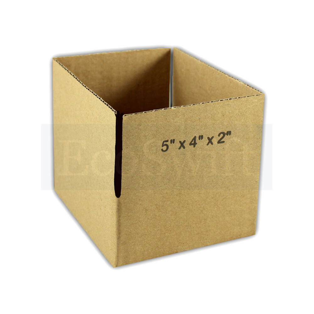 1-200 5x4x2 “EcoSwift” Cardboard Packing Mailing Shipping Corrugated Box Cartons
