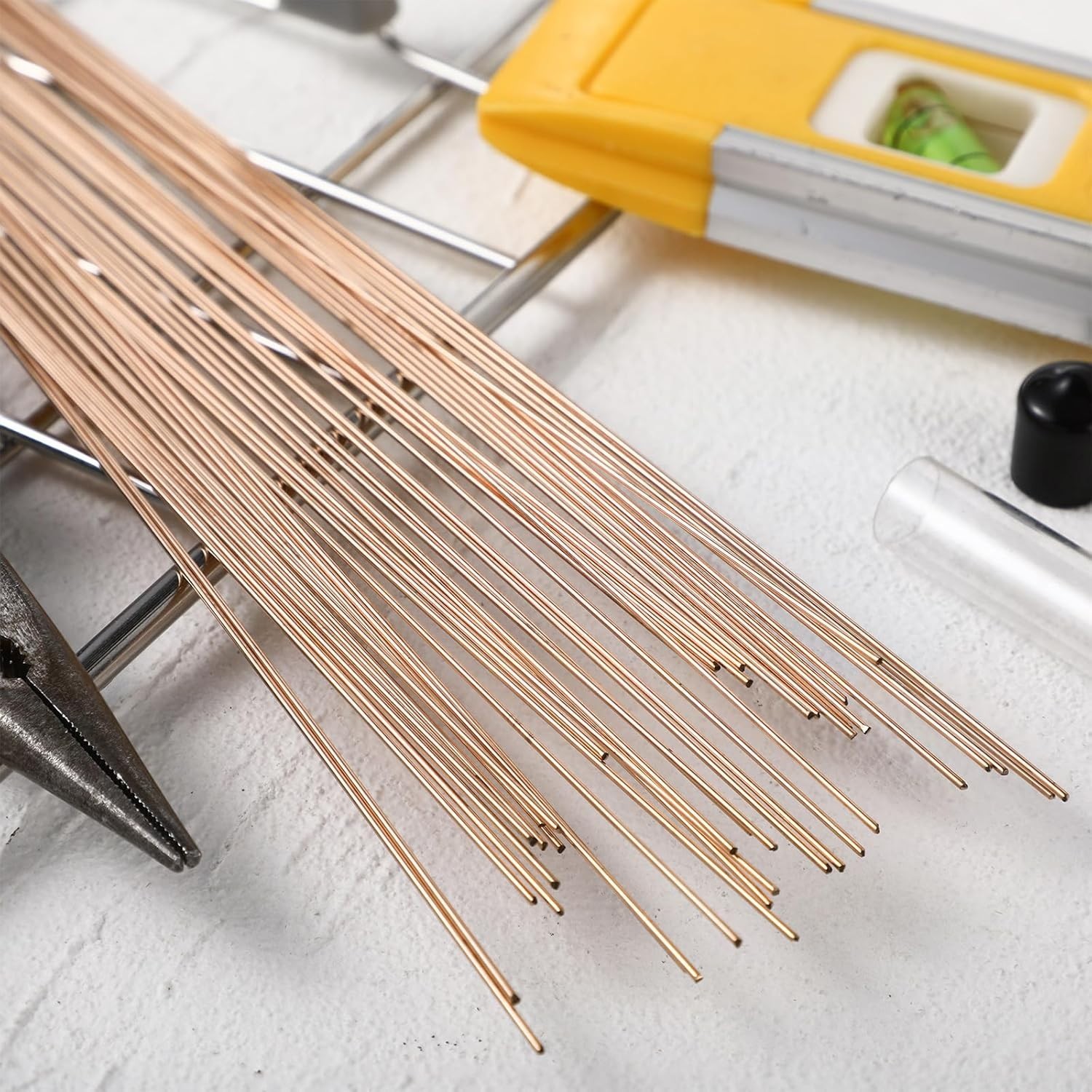 40 pcs Silver Brazing Rods for HVAC Copper Refridge Welding 0.04×9.84″