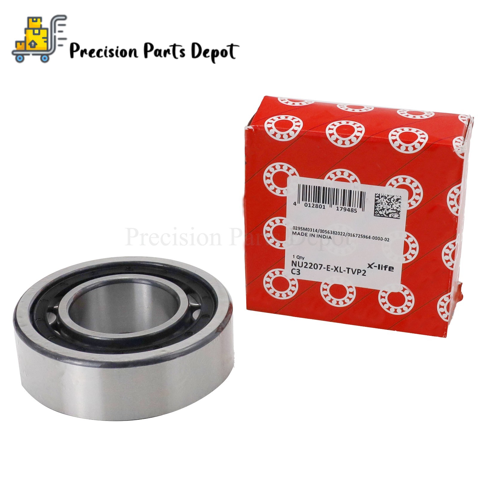 Fits FAG NU2207 E XL TVP2 C3 Cylindrical Roller Bearing 35x72x23mm