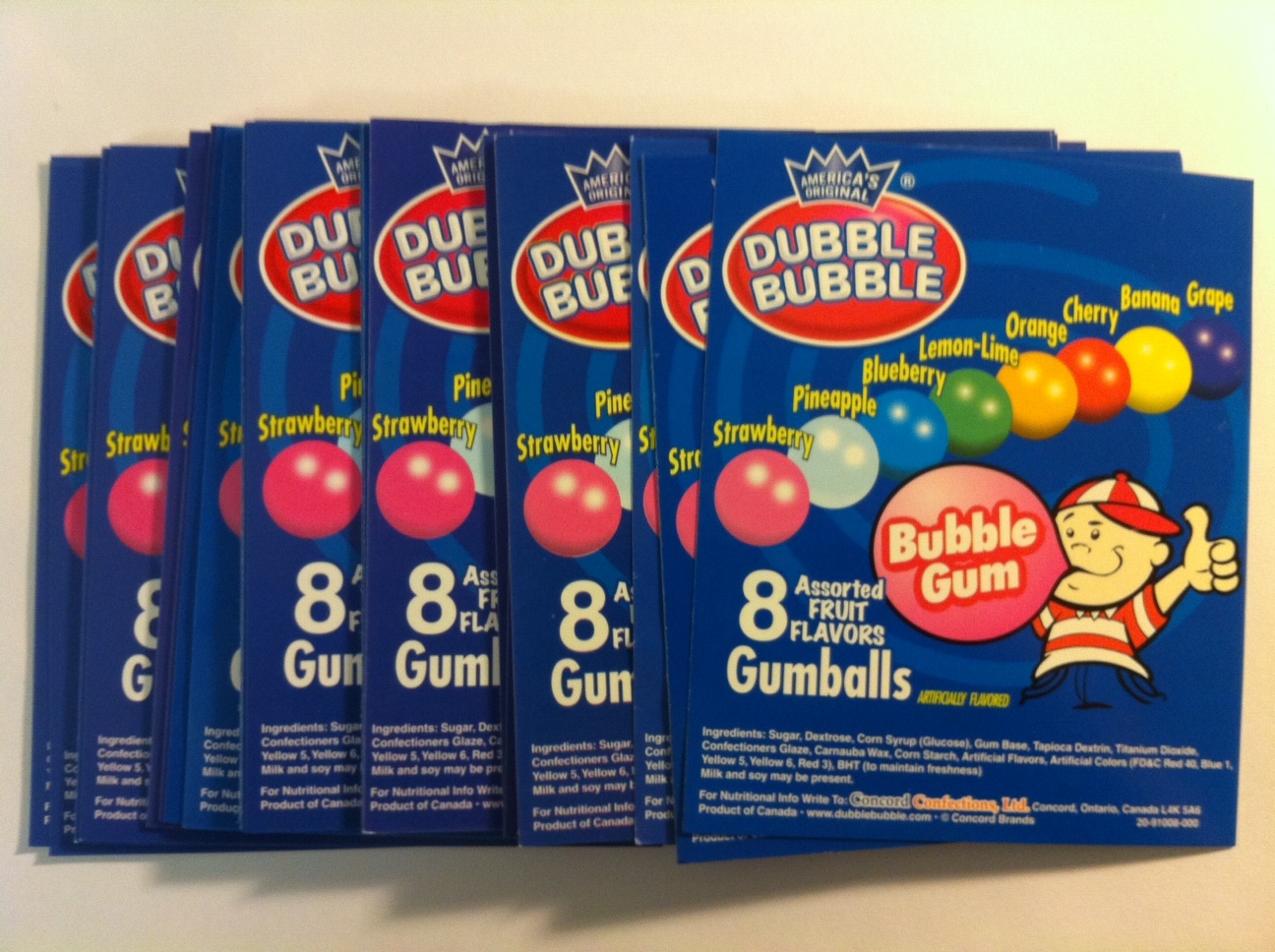 10 HD Laminated 4.75″ 5.75″ Vending Labels ORIGINAL DUBBLE BUBBLE “LAMINATED”