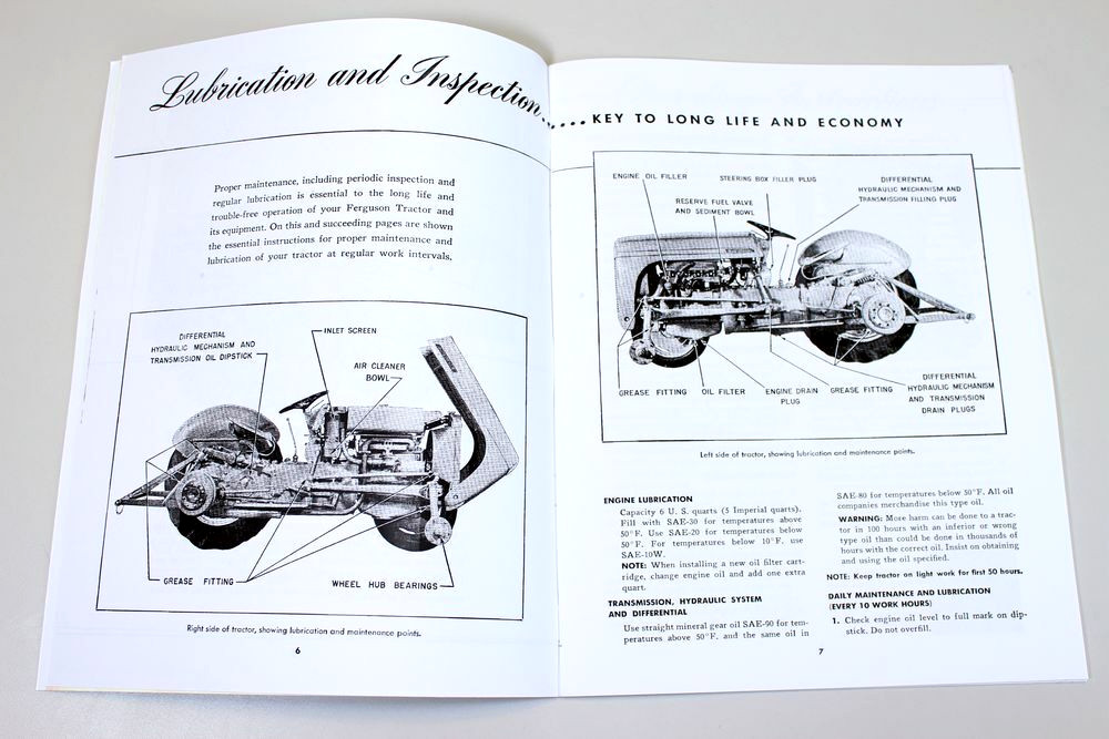 Ferguson To-20 Tractor Owners Operators Manual Maintenance Operation Ford Harry