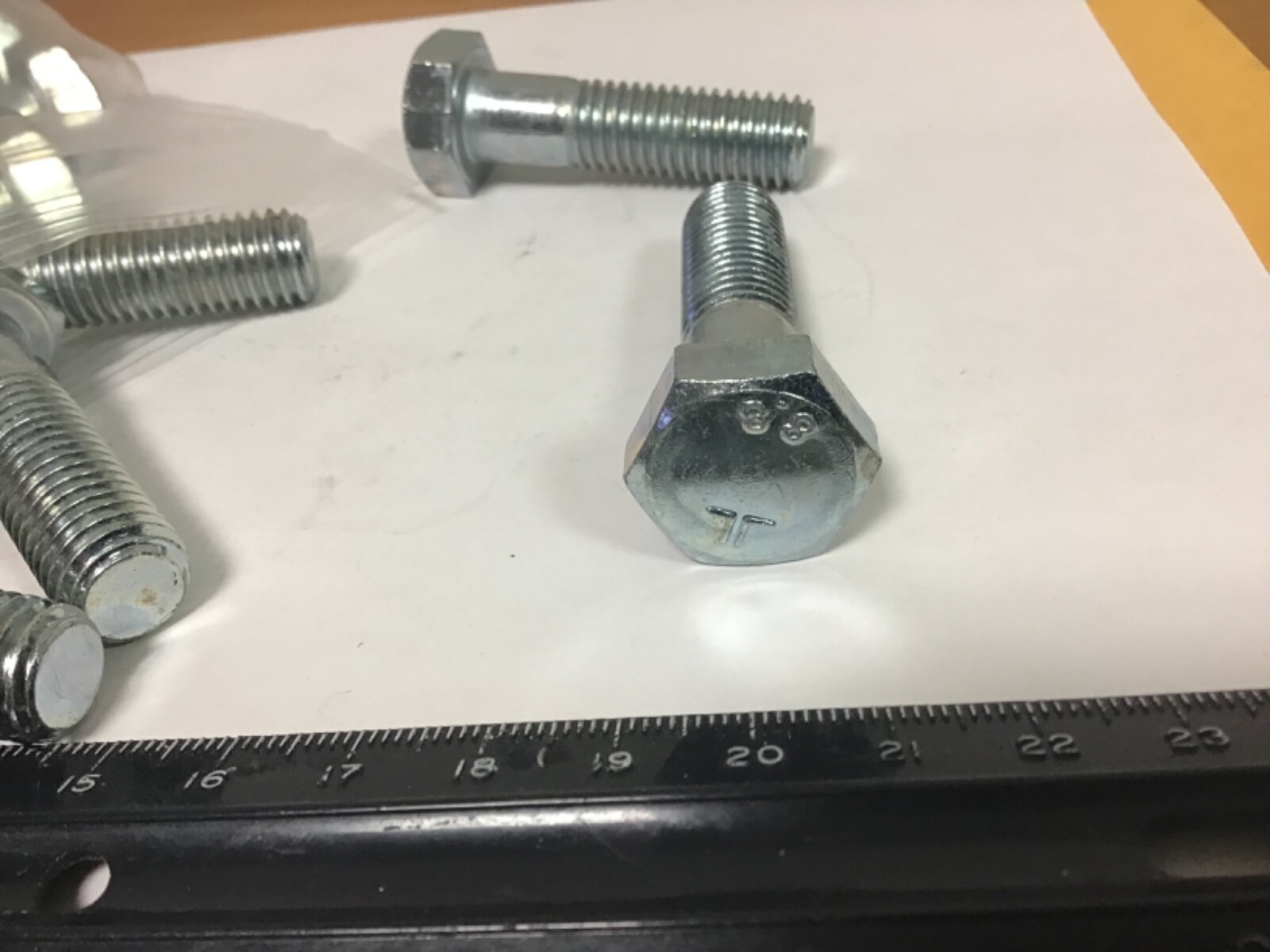 New Qty (10) M12 X 1.75 X 45MM Hex Head Bolts, Grade 8.8