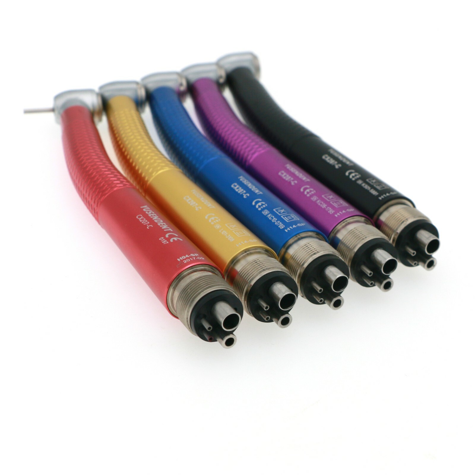 US COXO Dental High Speed Handpiece Air Turbine Anti-retraction 4 Hole Colorful