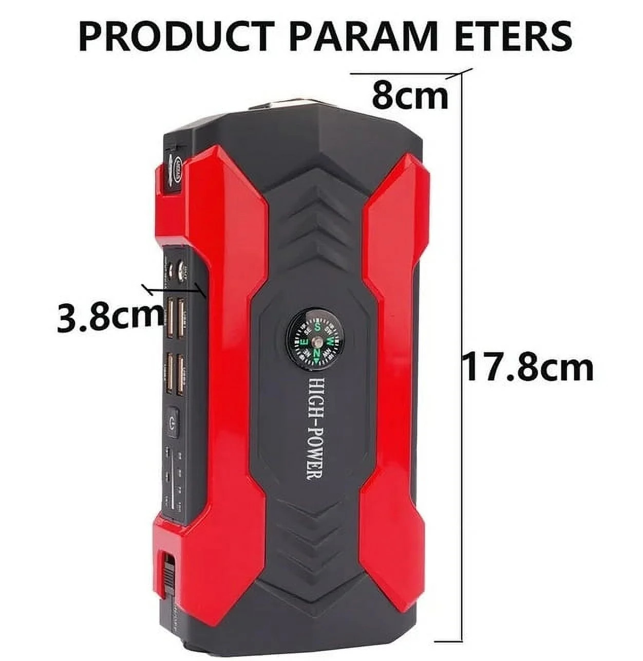 99800Mah Car Jump Starter, Peak Car Battery Charger, 12V Jump Box Jumper Battery