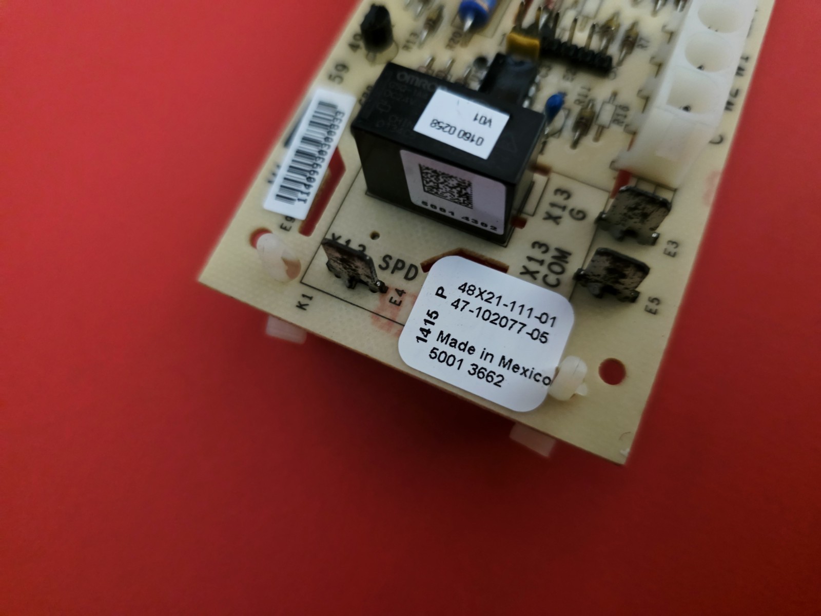 RHEEM RUUD OEM CONTROL CIRCUIT BOARD ECM BLOWER MOTOR A/H 47-102077-05 TESTED