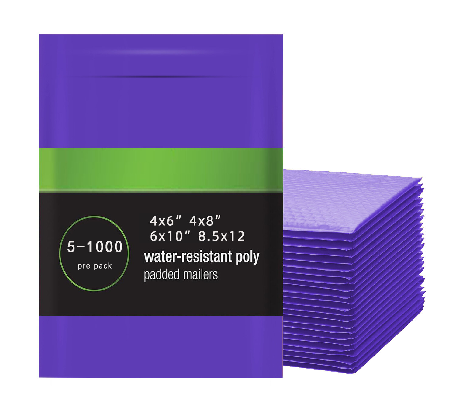 4×6 4×8 6×10 8.5×12 Poly Bubble Mailer Envelop Self Adhesive Shipping Bag Purple