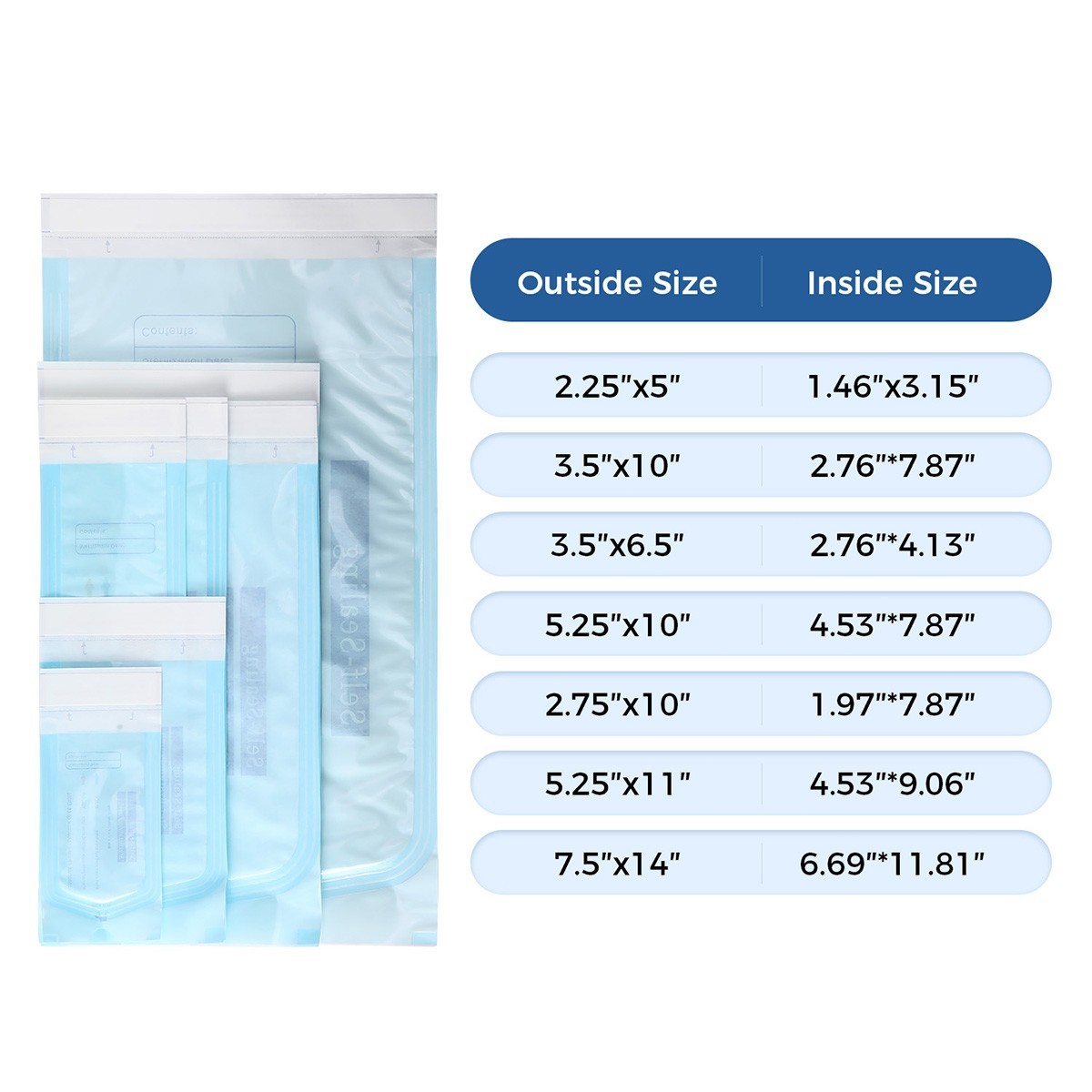 Self Sterilization Pouches Autoclave, Medical Sterilizer Bags Dental Tattoo Nail