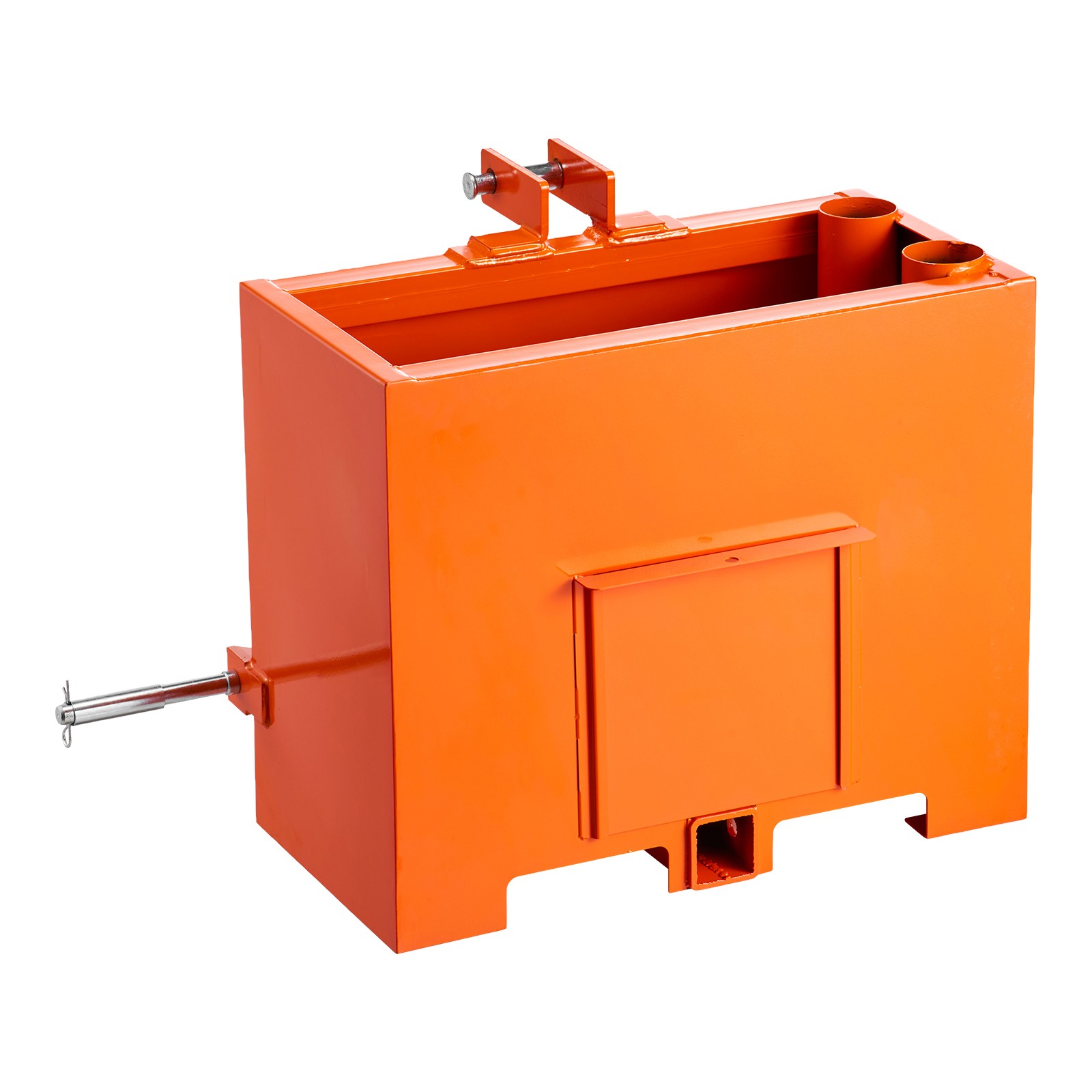 Ballast Box 3 Point Category 1 Tractor Quick Tach Hitch Counterweight Orange