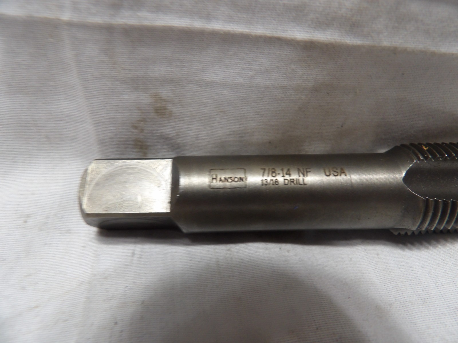 Hanson 7/8″-14 NF Hand Threading Tap – Made in the USA