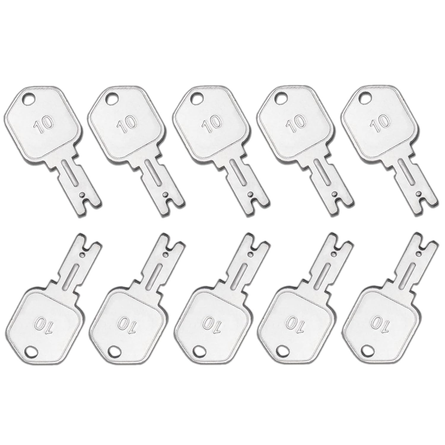 10PC 166 Forklift Key Hyster Heavy Equipment Keys for Clark Yale Hyster Komatsu