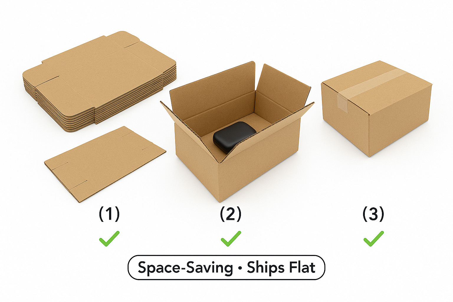 100 8x6x4 Shipping Boxes Cardboard Corrugated Mailing Packing Cartons USA