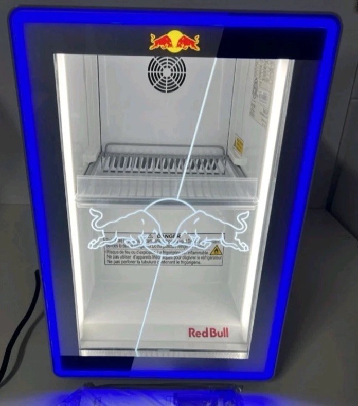 NEW Red Bull Mini Fridge GDC Baby ECO LED Refrigerator 115v 2025 *RARE LAST ONE!