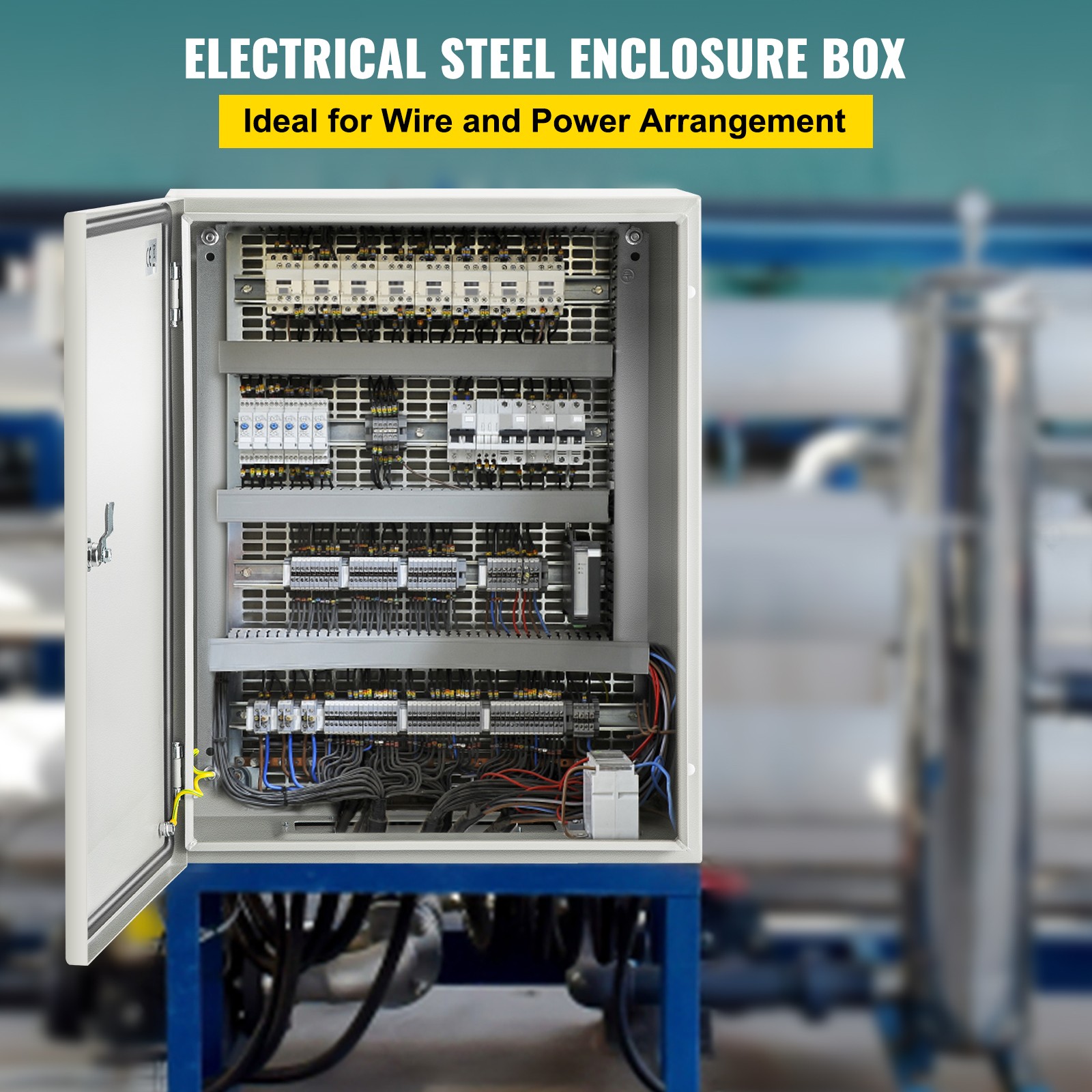 VEVOR Steel Electrical Box Electrical Enclosure Box 20x16x6” Carbon Steel IP65