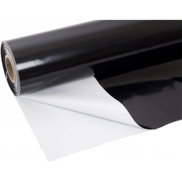 FPS – Dura Smooth – 20mil – Heavy Duty Black/White Polyethylene Plastic Sheeting