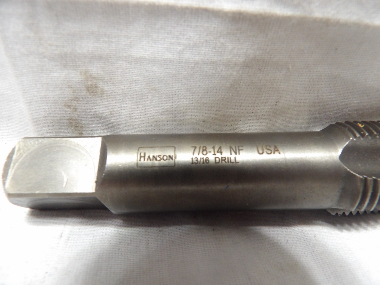 Hanson 7/8″-14 NF Hand Threading Tap – Made in the USA