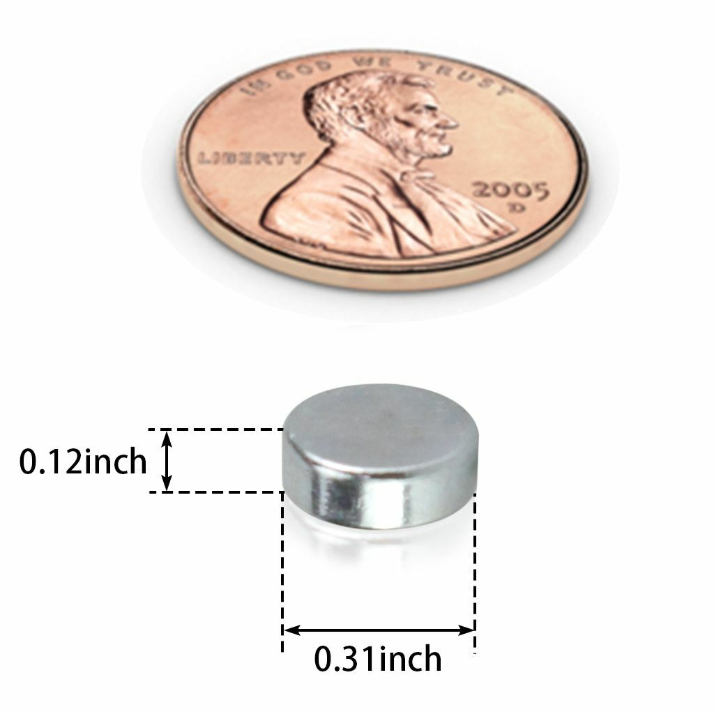 5/10/50/100X 8mm x 3mm Neodymium Disc Strong Rare Earth N52 Small Fridge Magnet