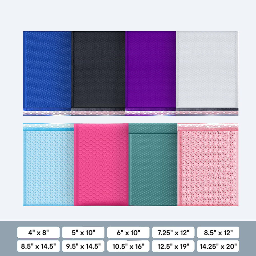 Baylue Poly Bubble Mailers | Multiple Sizes & Colors Self Seal Padded Envelopes