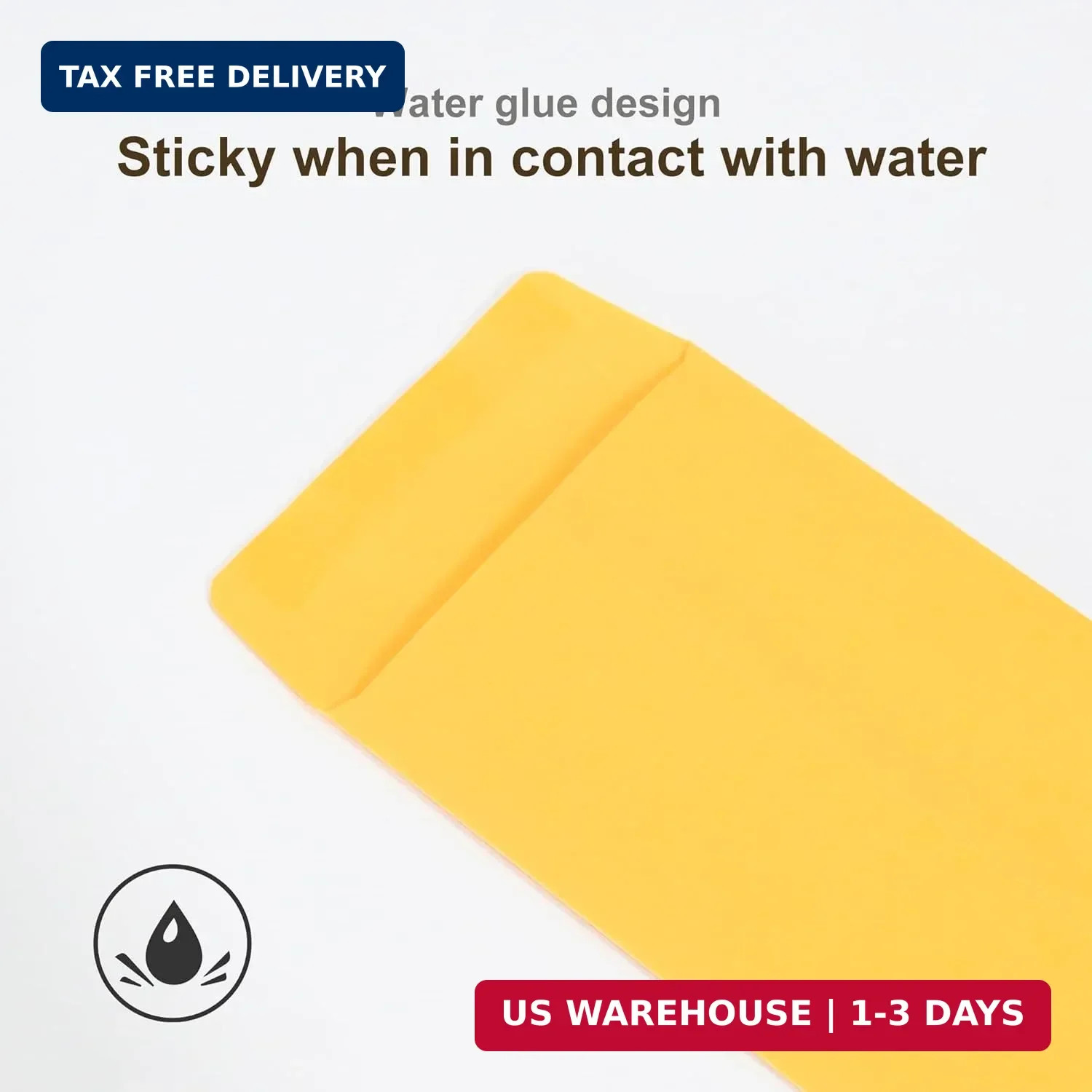 ESSENTIAL #7 100 Piece Cash Envelopes 3.5″ x 6.5″ with Gummed Flap, Small Parts