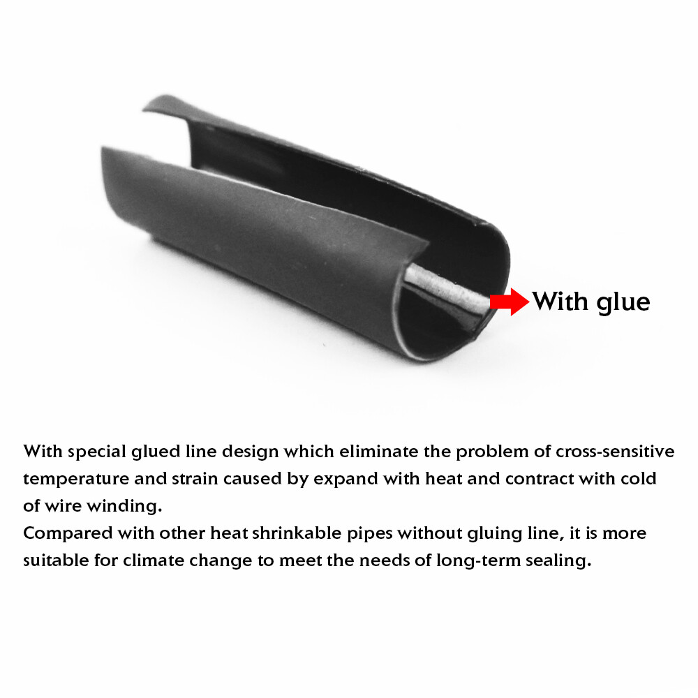 4:1 Heat Shrink Tubing Waterproof Dual Wall Adhesive Shrinkable Tubes Wires Wrap